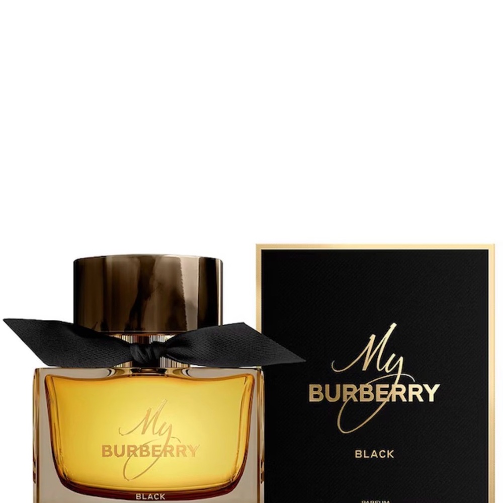 Burberry My Black Perfume with Gold Accents